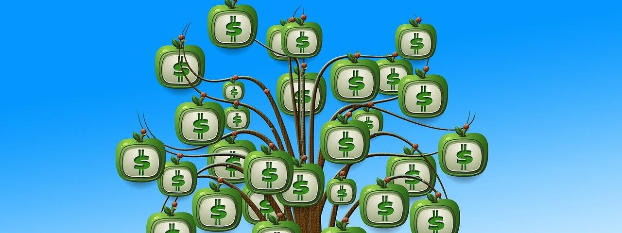 IMAGE: A tree growing money