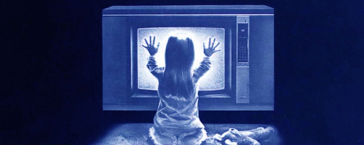 IMAGE: The famous TV scene from “Poltergeist”