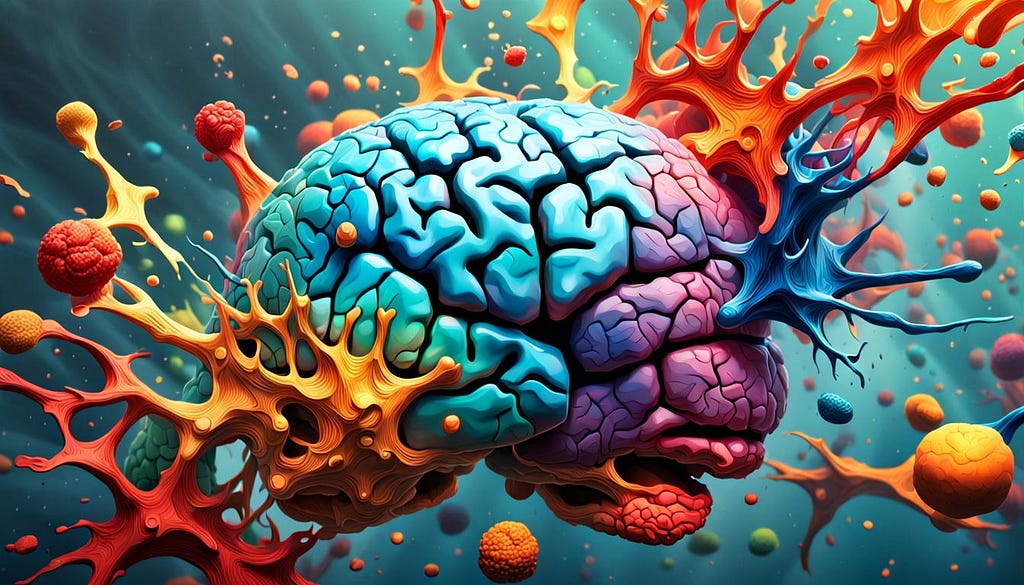 artistic impression of human brain
